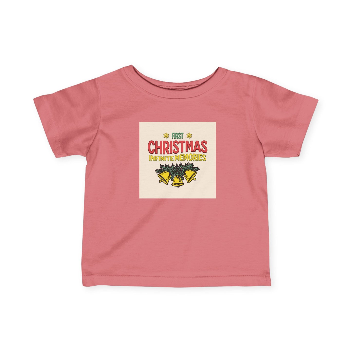 1st baby Christmas Infant Fine Jersey Tee