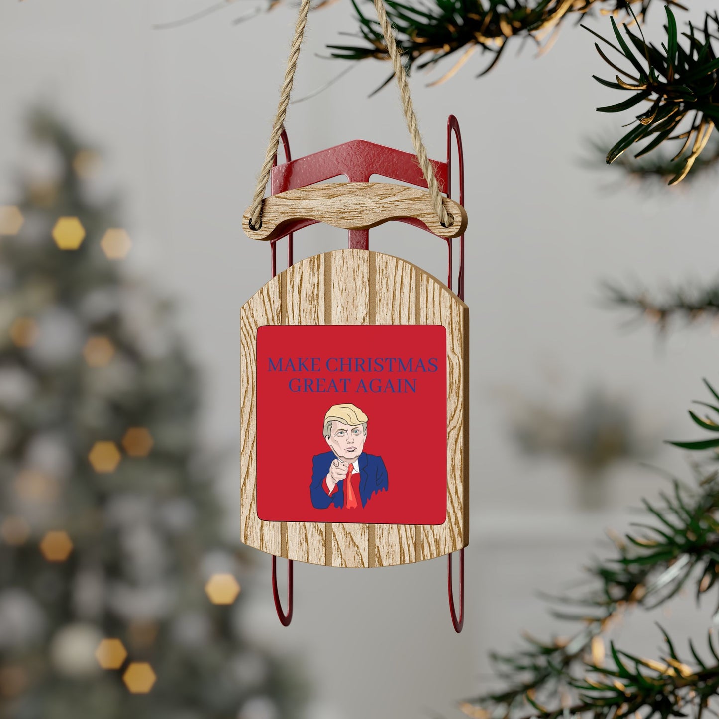 Make Christmas Great Again Trump Ornament