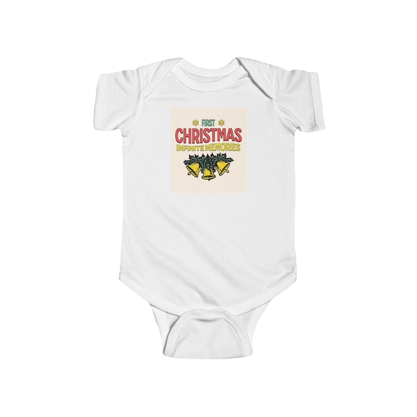 1st Christmas Infant Fine Jersey Bodysuit