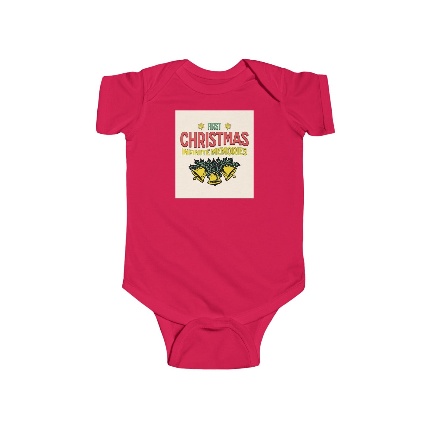 1st Christmas Infant Fine Jersey Bodysuit