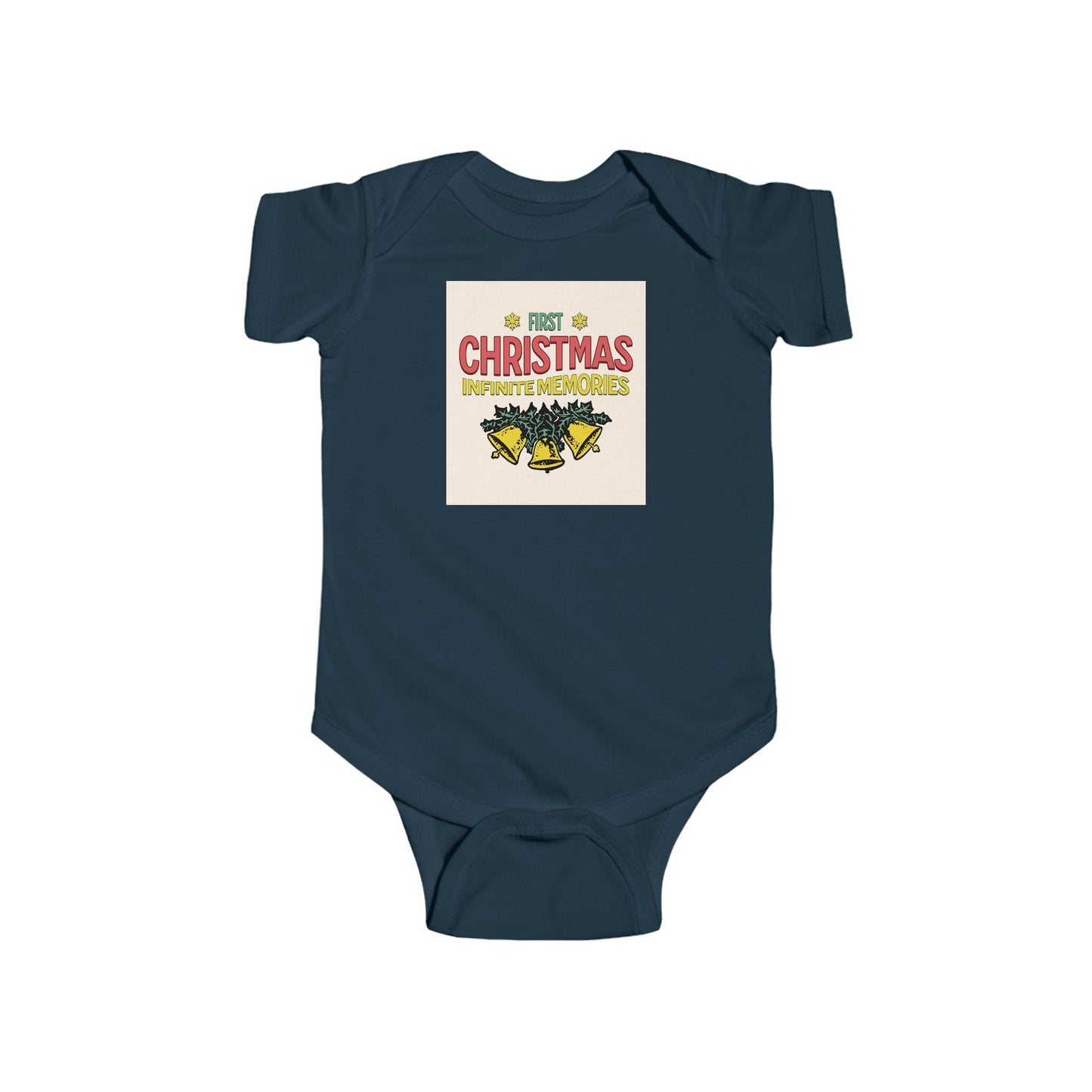 1st Christmas Infant Fine Jersey Bodysuit