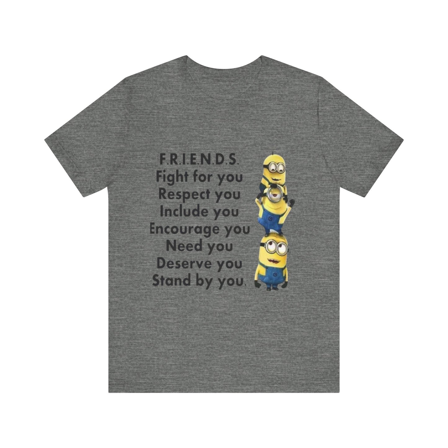 Minion Friendship  Short Sleeve Tee