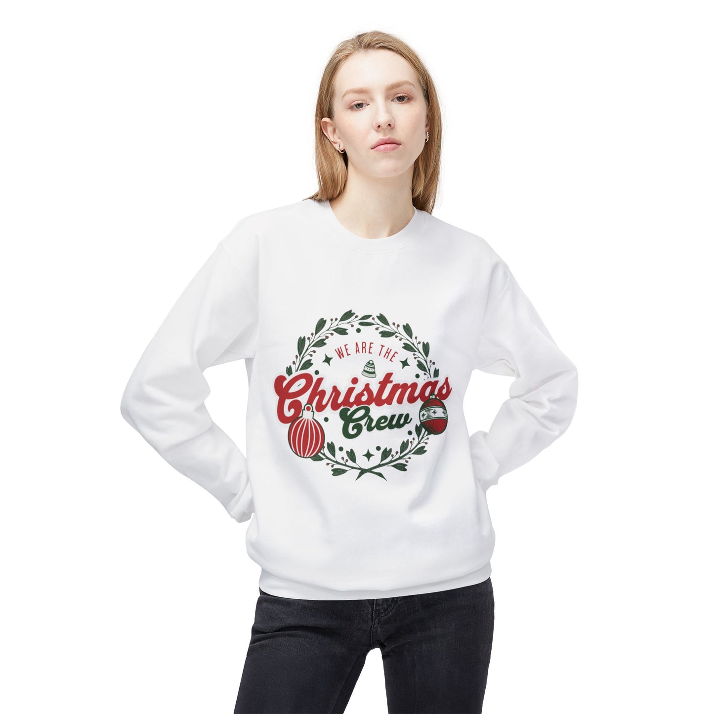 Christmas Crew  Softstyle Fleece Crewneck Sweatshirt