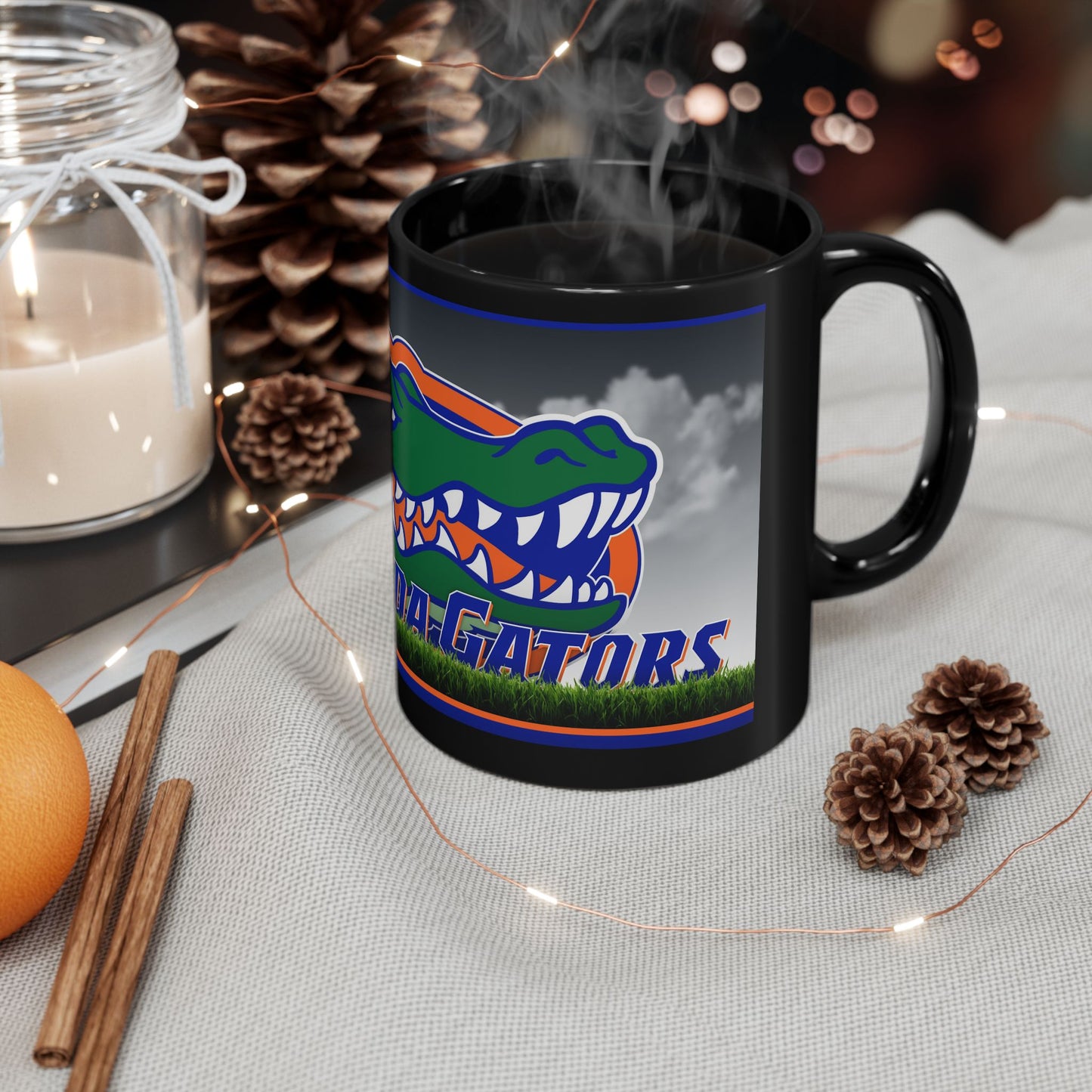 UF Gator  Black Mug 11 oz.