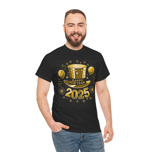 2025 Happy New Year  Heavy Cotton Tee