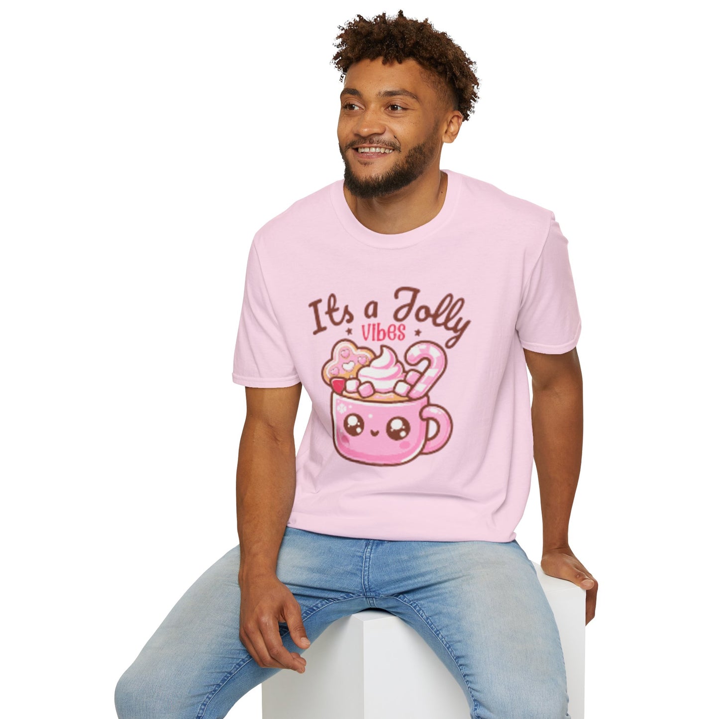 Pink Cozy Mug Graphic T-Shirt