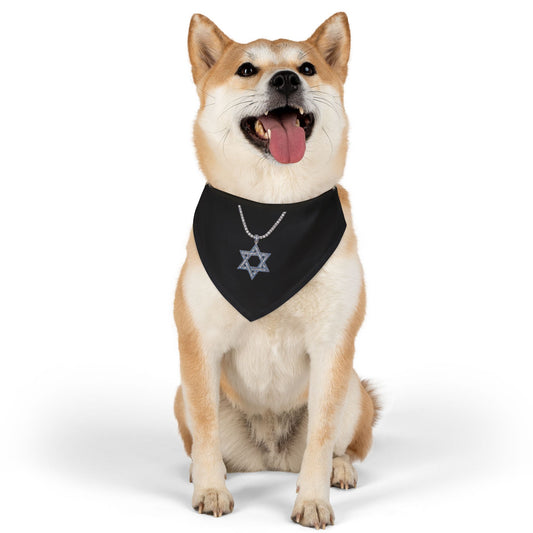 Star of David Chain Pet Bandana Collar