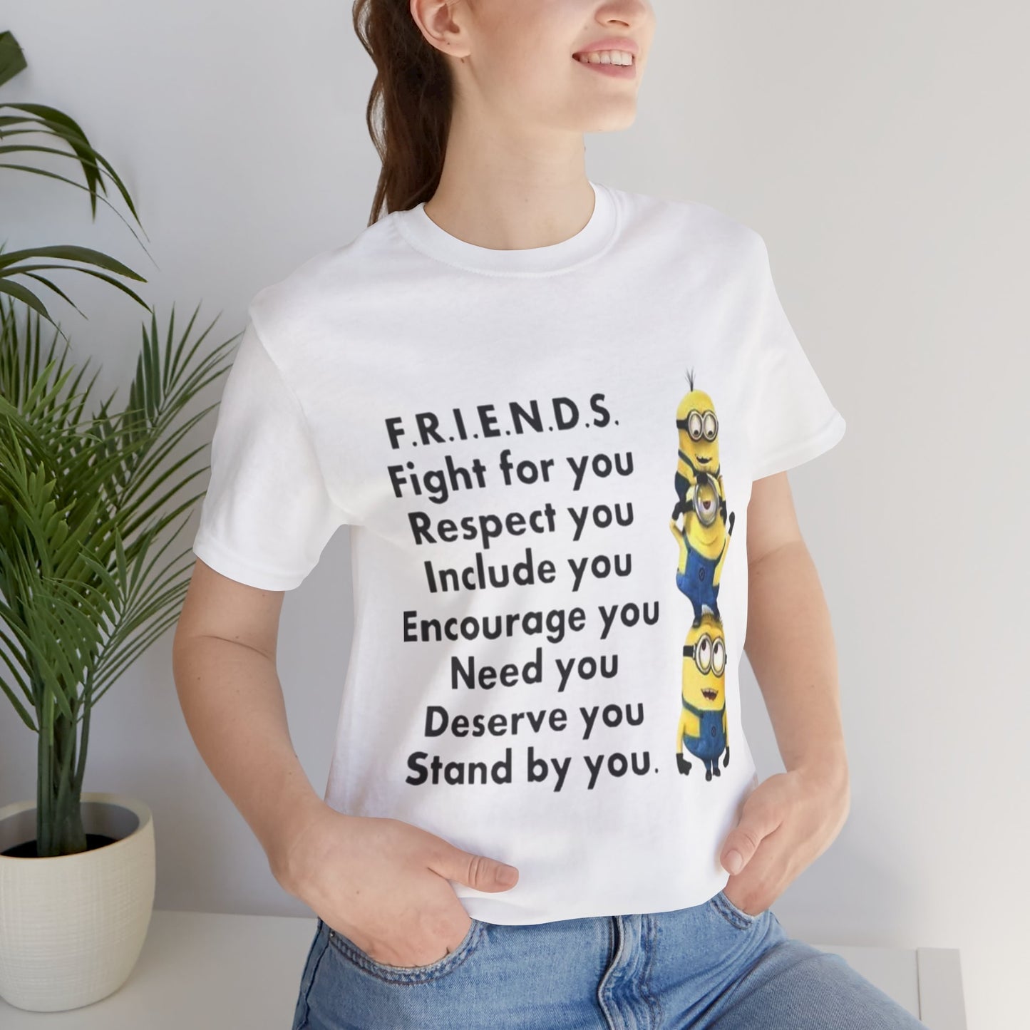 Minion Friendship  Short Sleeve Tee