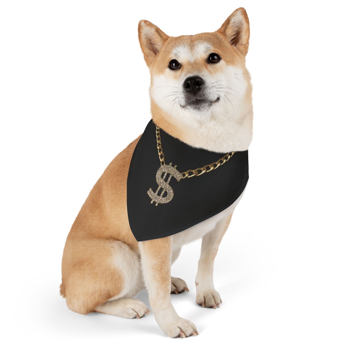 Gold Chain Pet Bandana