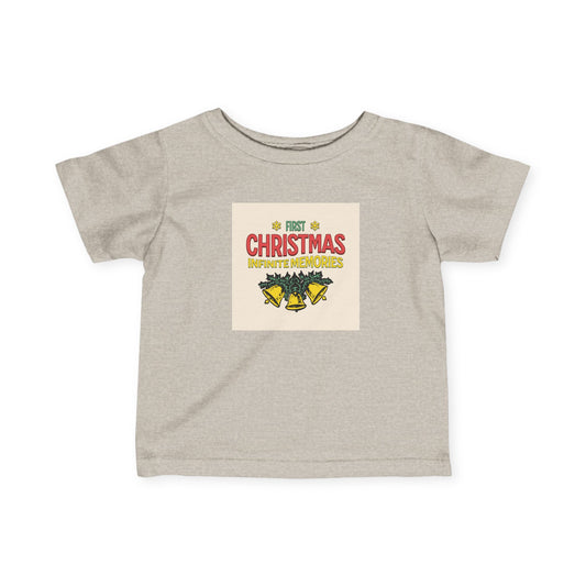 1st baby Christmas Infant Fine Jersey Tee