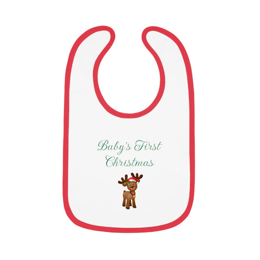 Baby's First Christmas Bib