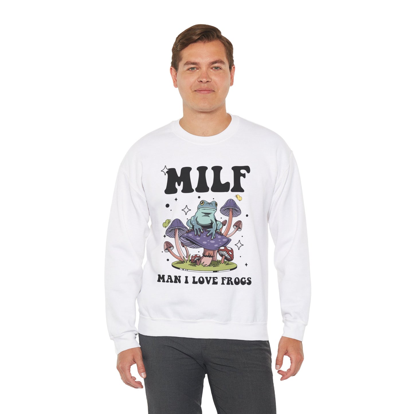 MILF (Man I Love Frogs) Crewneck Sweatshirt