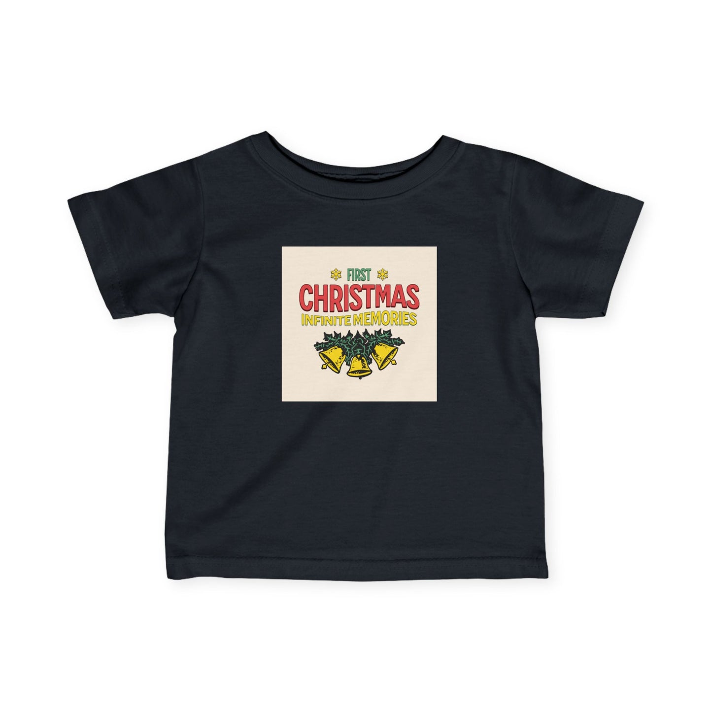 1st baby Christmas Infant Fine Jersey Tee