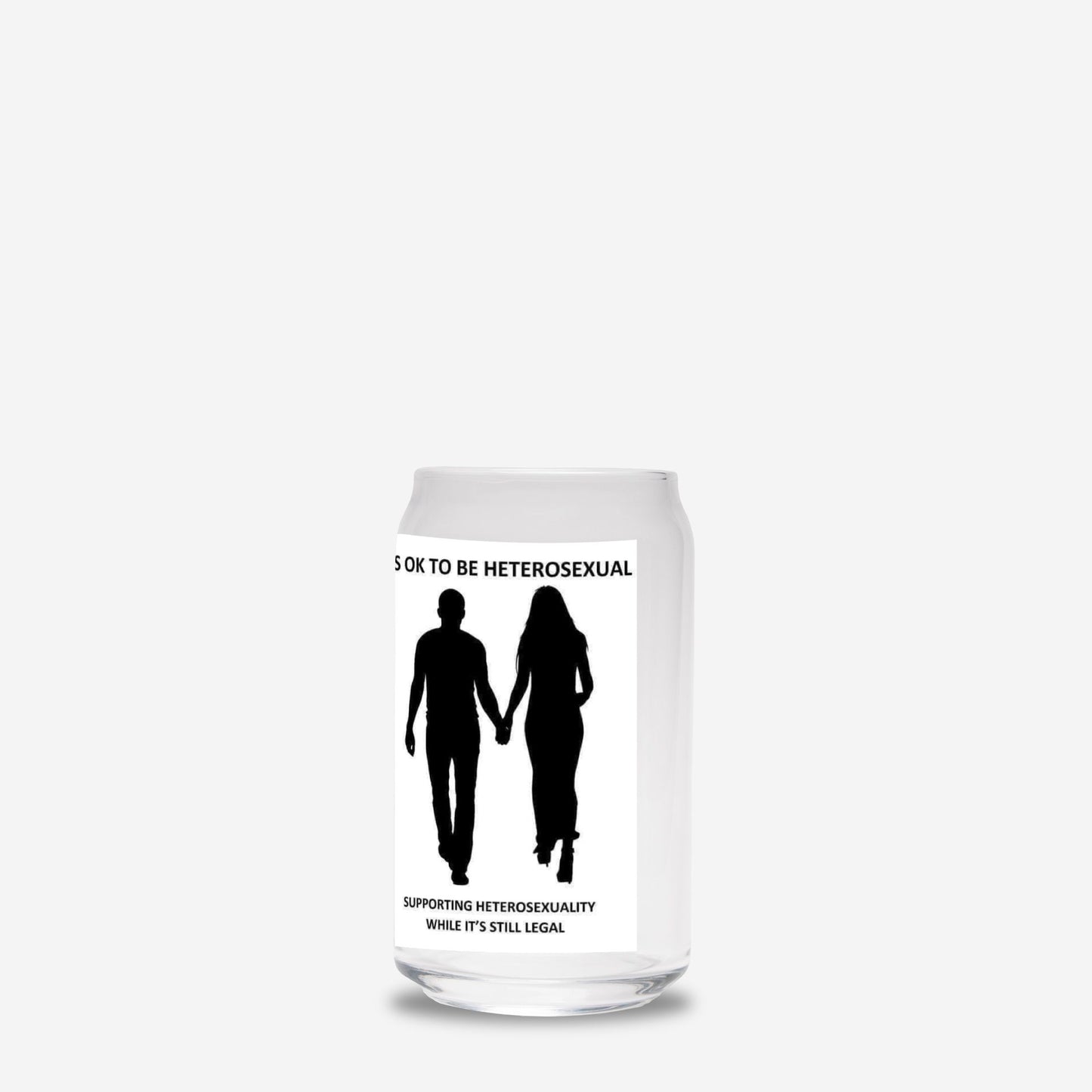 Hetero Sexual Glass Can 16oz