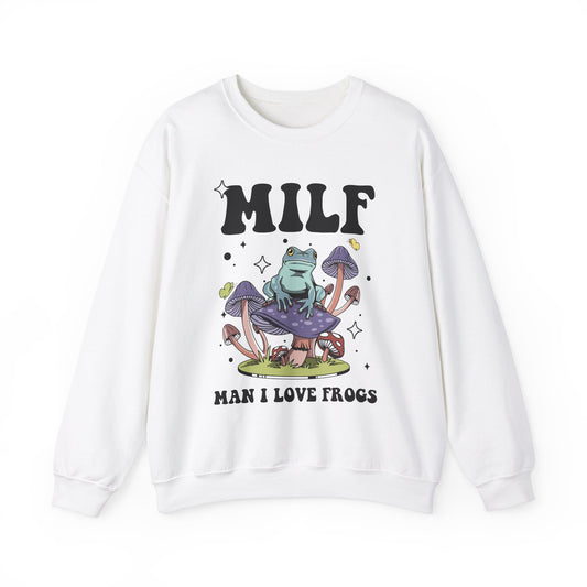 MILF (Man I Love Frogs) Crewneck Sweatshirt