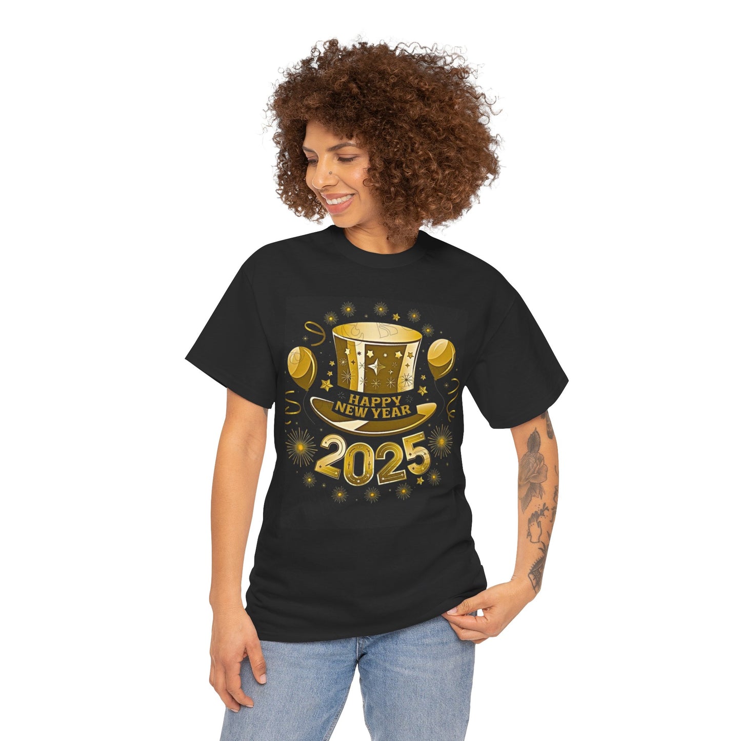 2025 Happy New Year  Heavy Cotton Tee