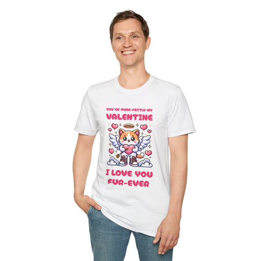 Cat lover Valentine Softstyle T-Shirt