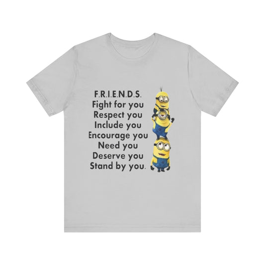 Minion Friendship  Short Sleeve Tee