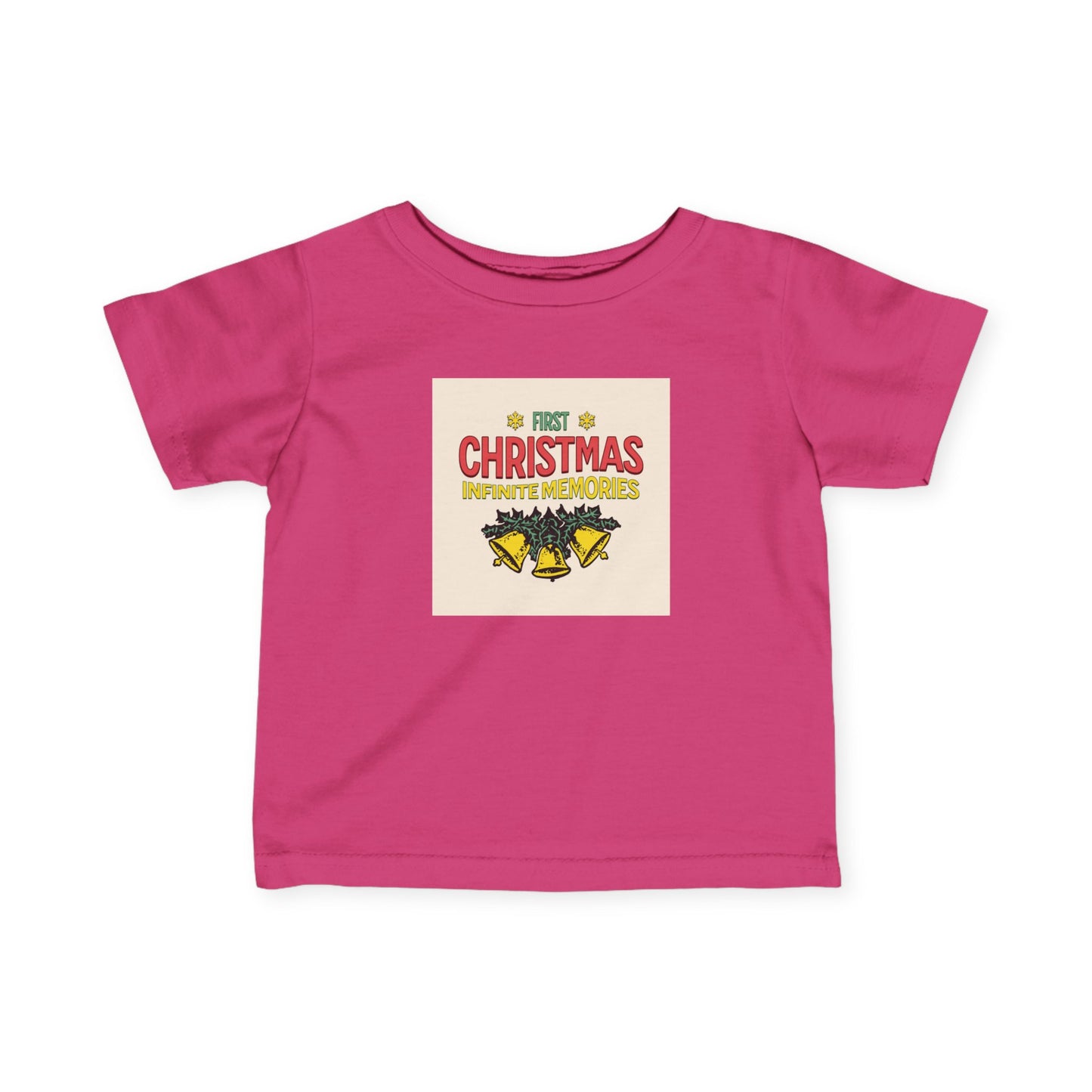 1st baby Christmas Infant Fine Jersey Tee