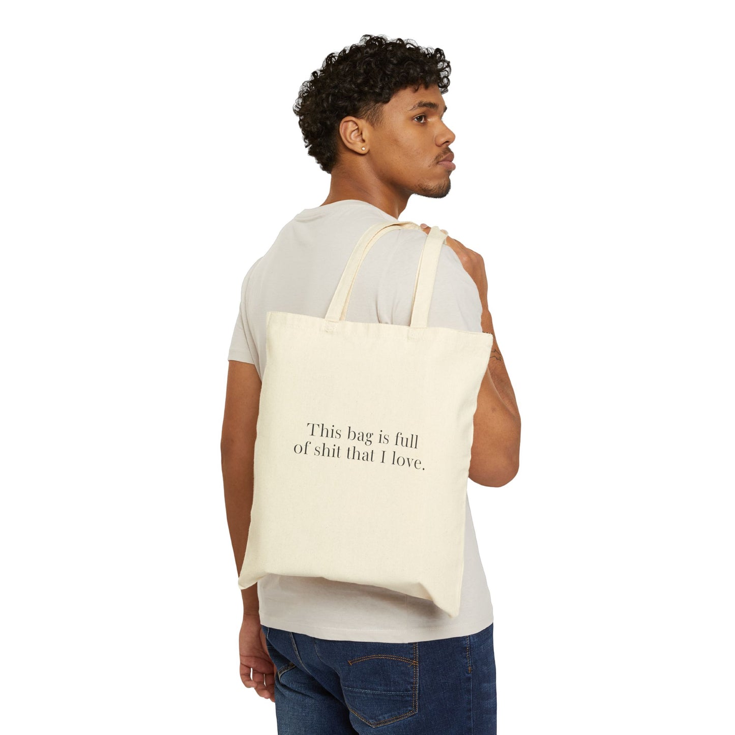 Funny Cotton Canvas Tote Bag