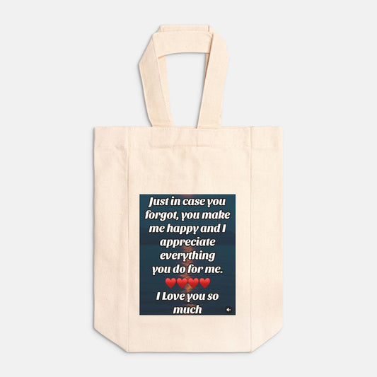 Wine Tote Canvas (Double)