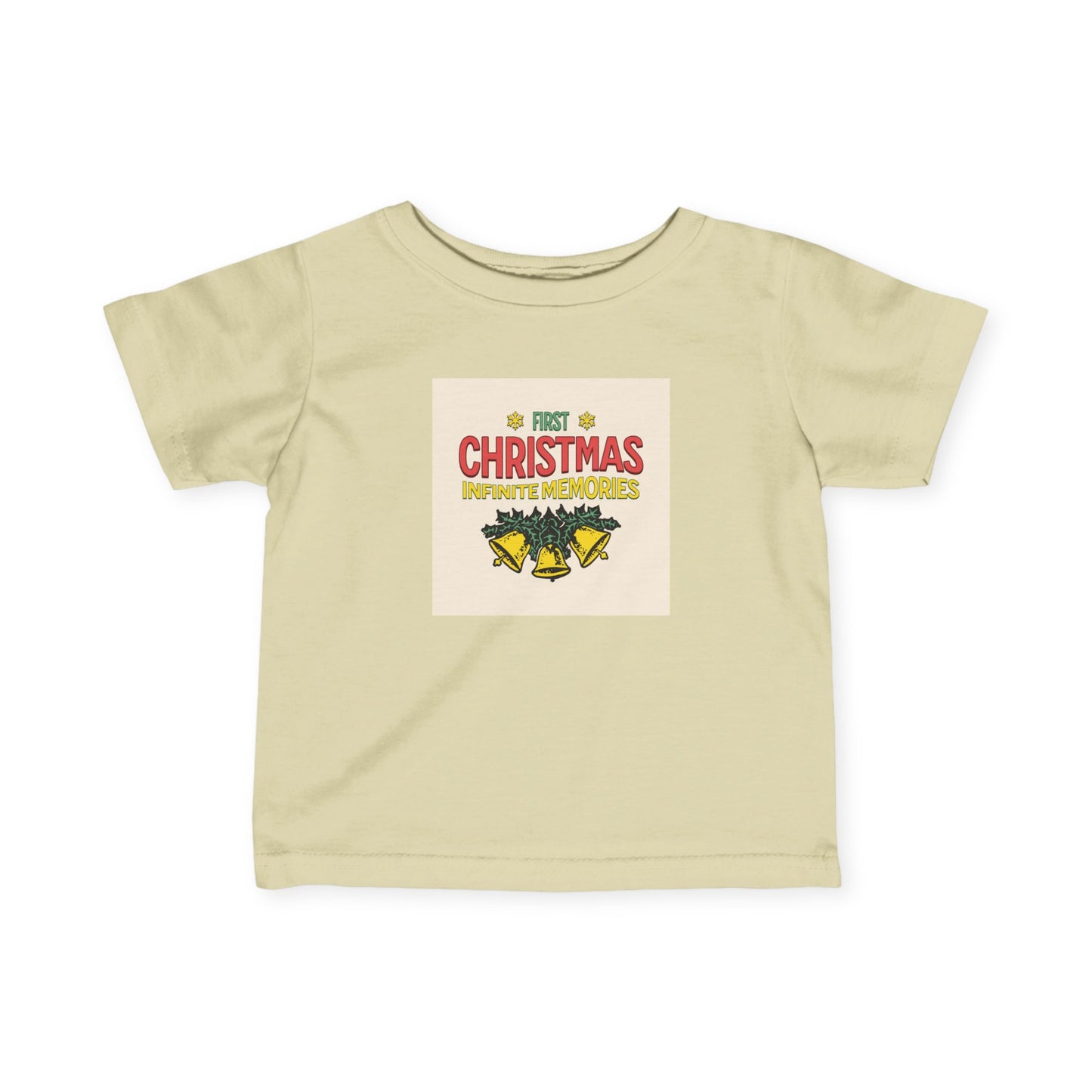 1st baby Christmas Infant Fine Jersey Tee