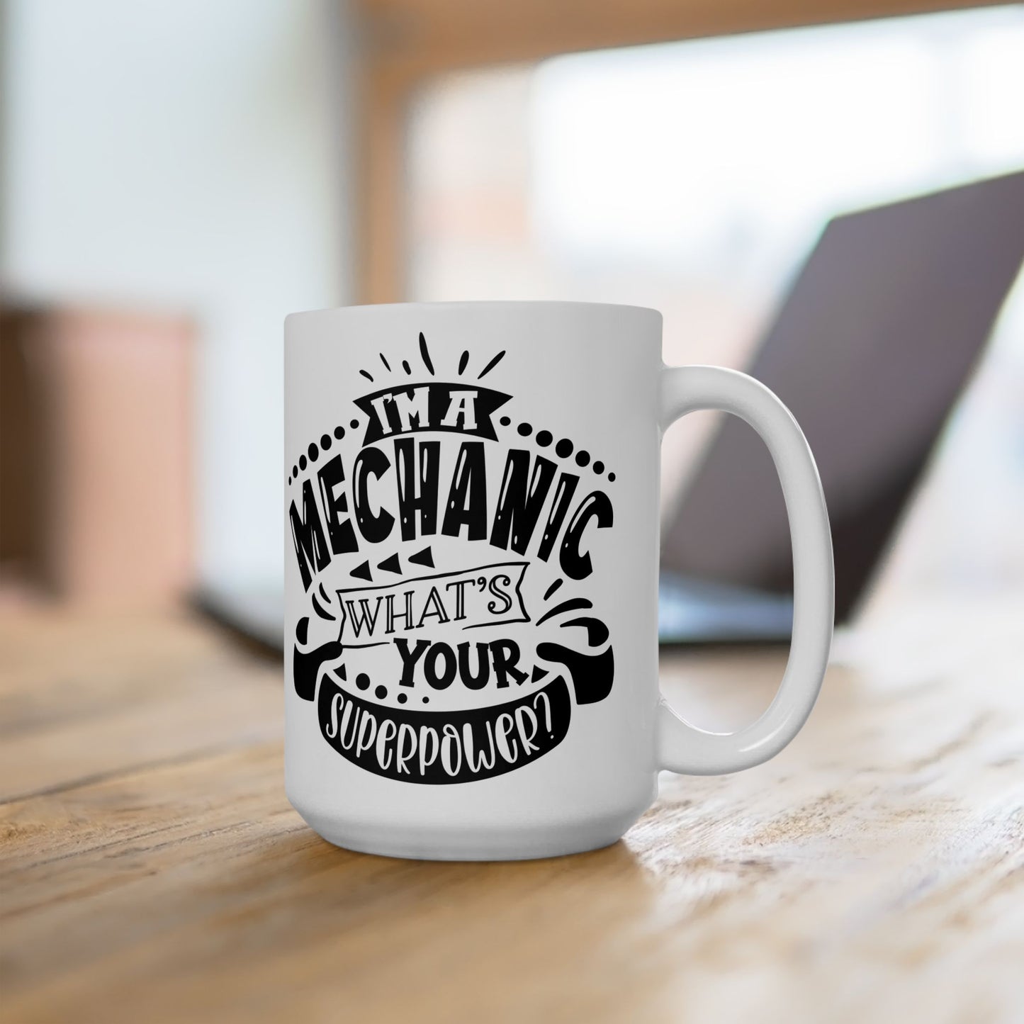 Superpower Mechanic  Mug, (11oz, 15oz)