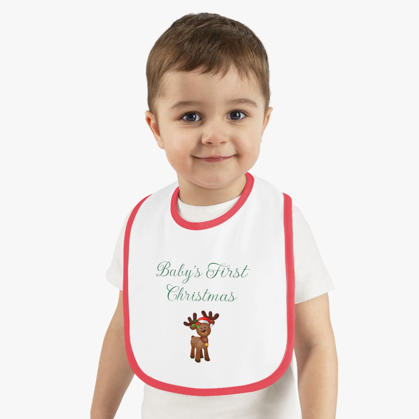 Baby's First Christmas Bib