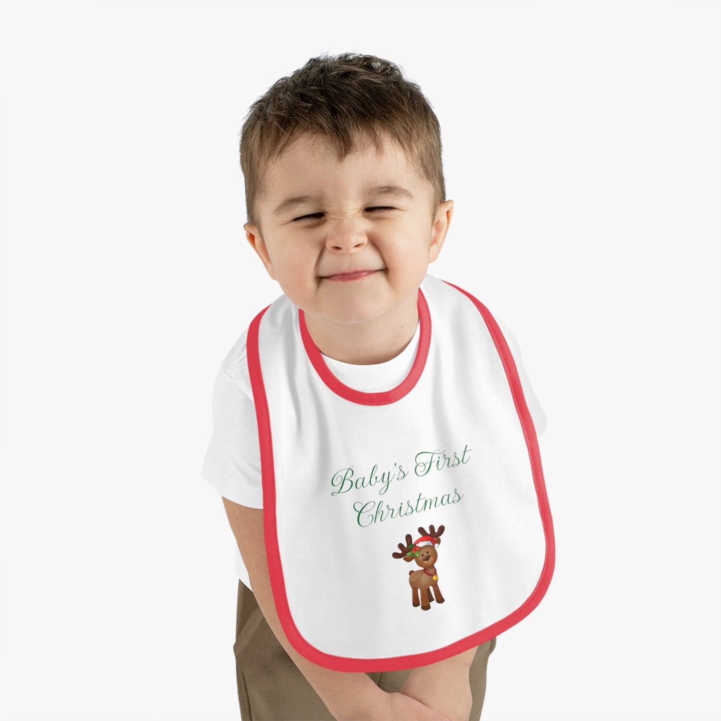 Baby's First Christmas Bib