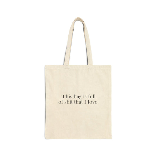 Funny Cotton Canvas Tote Bag