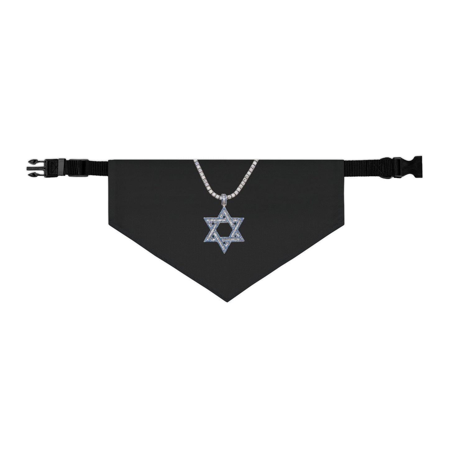 Star of David Chain Pet Bandana Collar