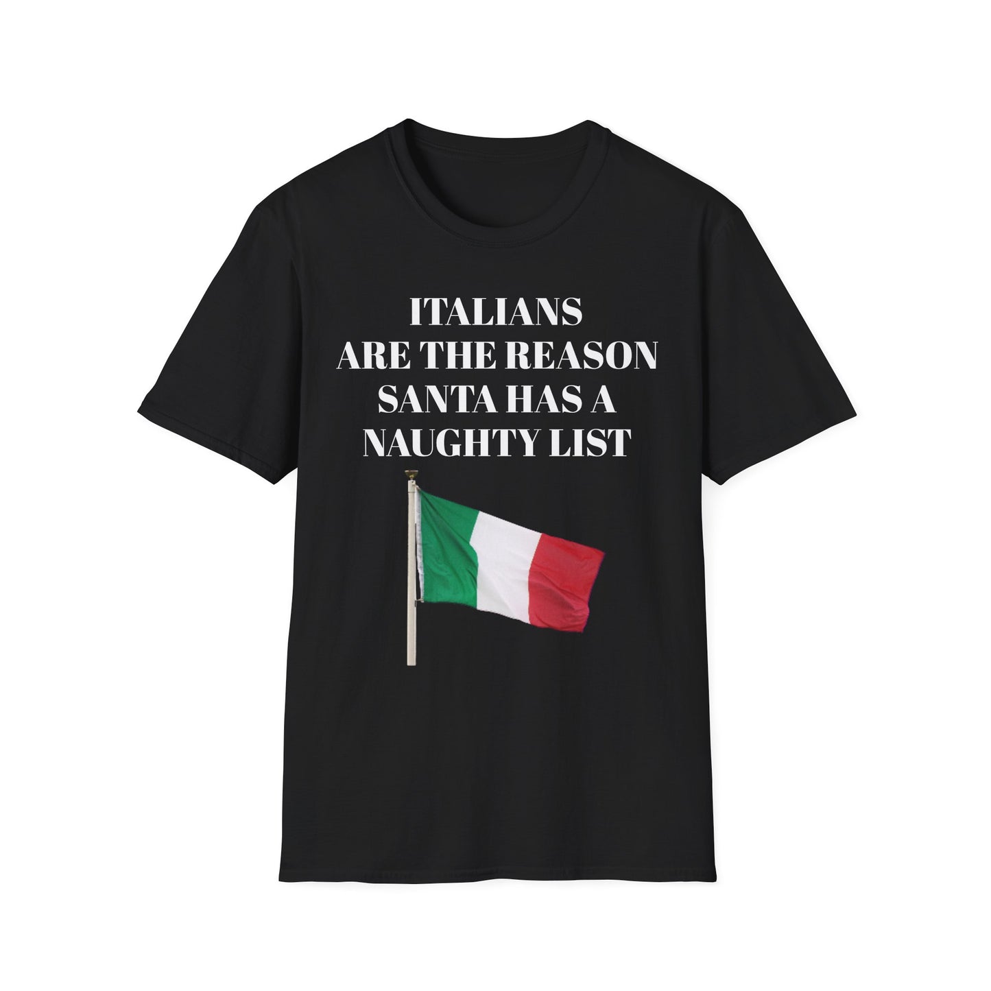 Italian Santa naughty list   Softstyle T-Shirt