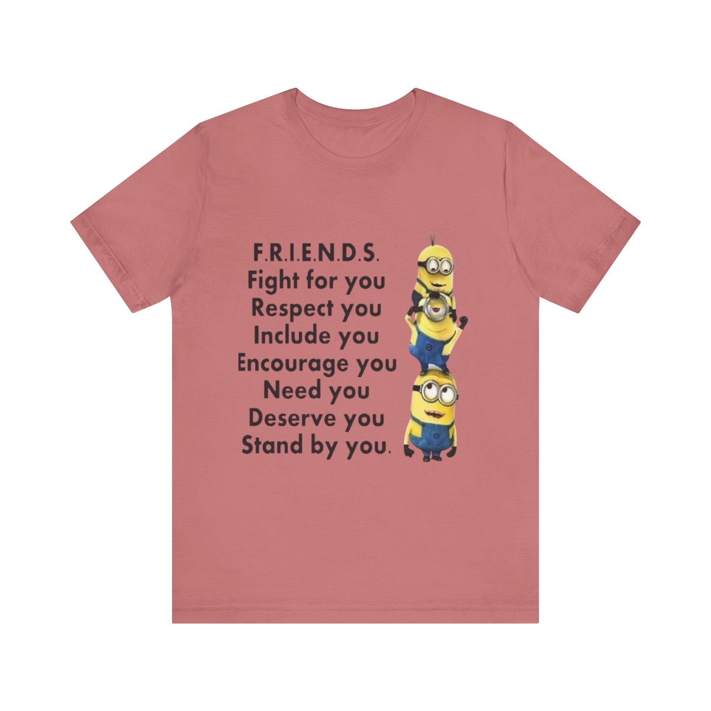 Minion Friendship  Short Sleeve Tee