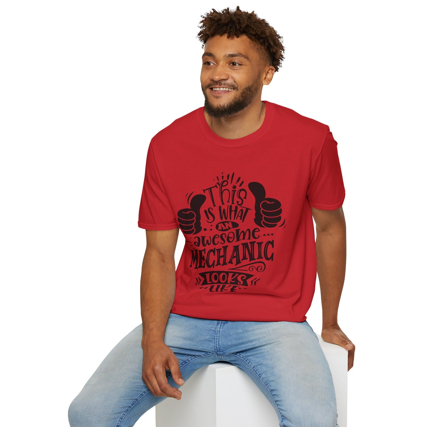 Mechanic looks Unisex Softstyle T-Shirt