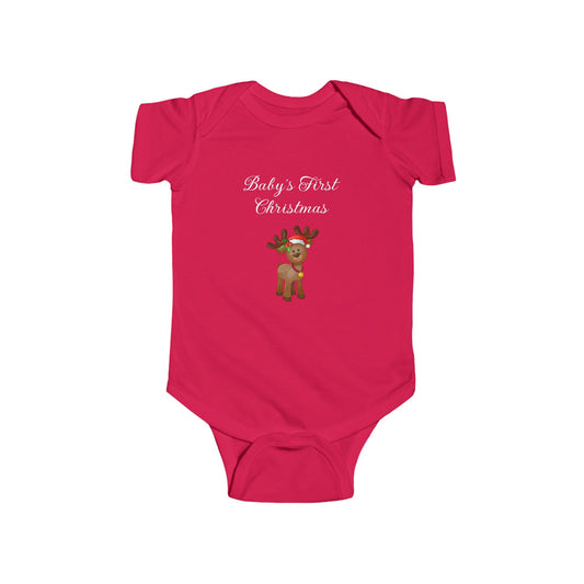 Baby's First Christmas Jersey Onesie