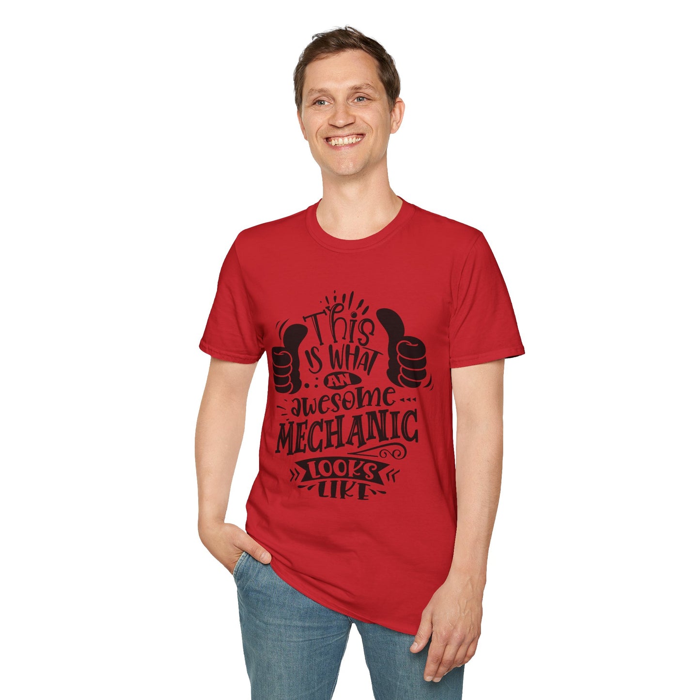 Mechanic looks Unisex Softstyle T-Shirt