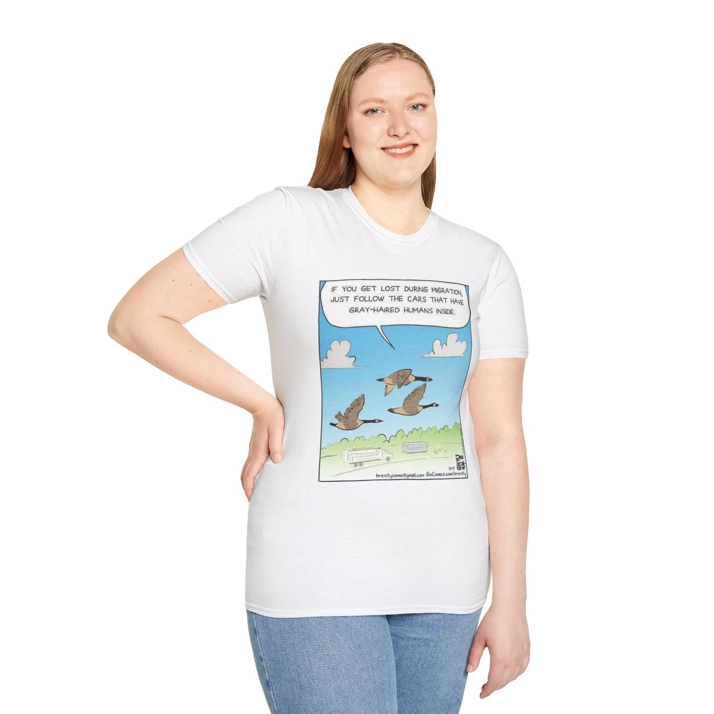 Snow Birds Funny Graphic T-Shirt