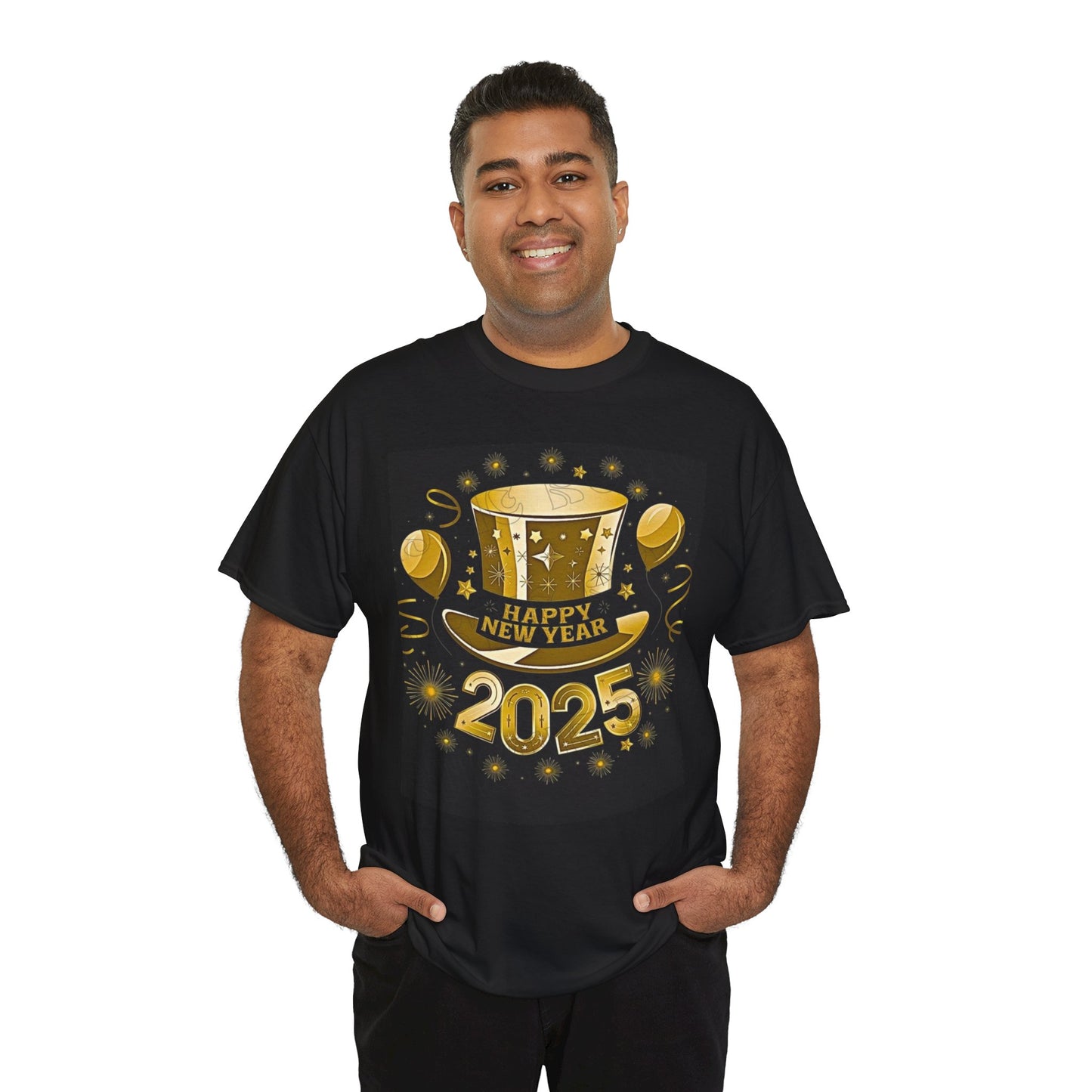 2025 Happy New Year  Heavy Cotton Tee