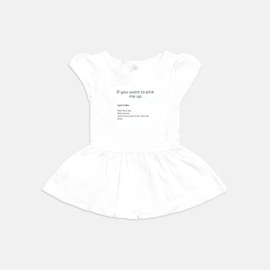 Rule to pick up the baby Baby Rib Dress 5320